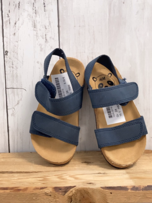 H&M  Sandalen  Gr. 24  blau 