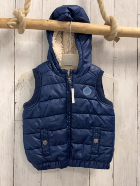 esprit weste Gr. 80  blau gesteppt warm gefüttert