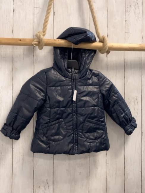 Benetton Winterjacke Gr. 92  blau gesteppt