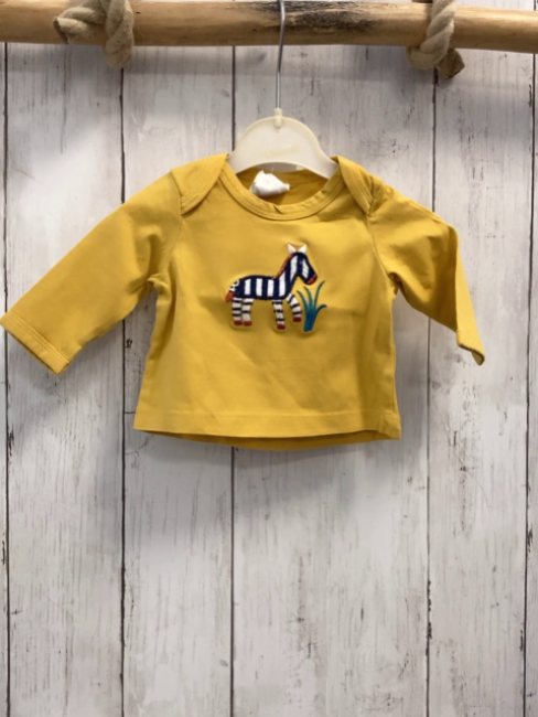 Alana Langarmshirt Gr. 50  gelb Zebra