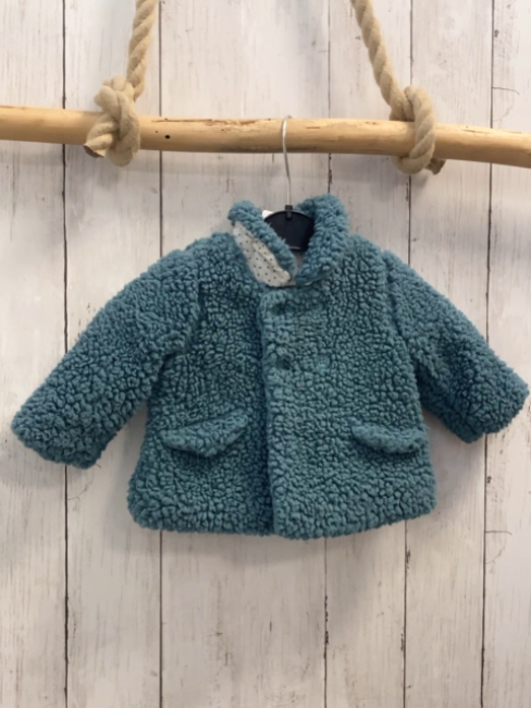 Zara  Teddyjacke  Gr. 68  petrol 