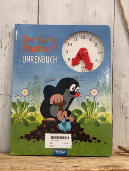   Pappbuch Der kleine Maulwurf Uhrenbuch 