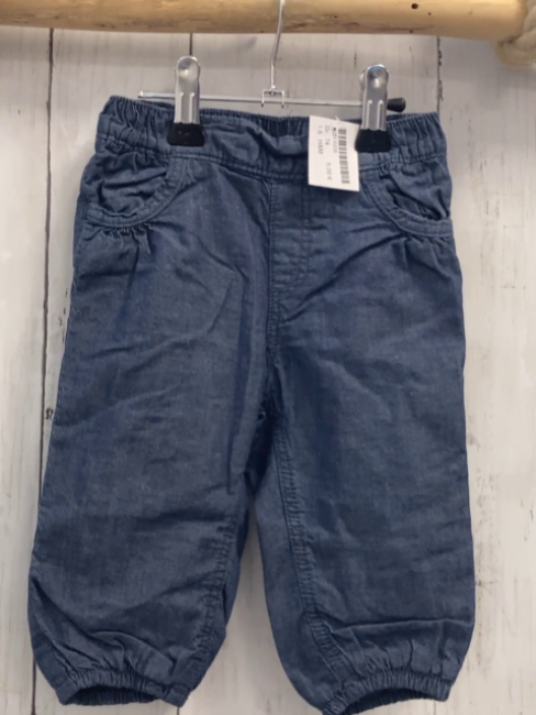 H&M  Jeggings  Gr. 74  blau gefüttert Gummizugbund