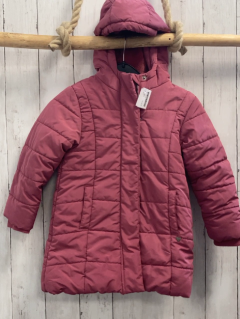   Winterjacke  Gr. 104  altrosa Kapuze Plüschfutter