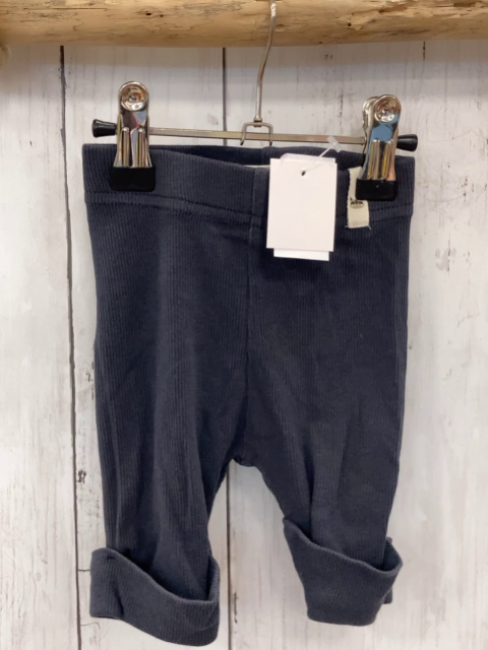 kuniboo Leggings Gr. 50  grau gerippt