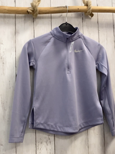 Nike  Sportshirt lang  Gr. 128  fieder Reißverschluss 