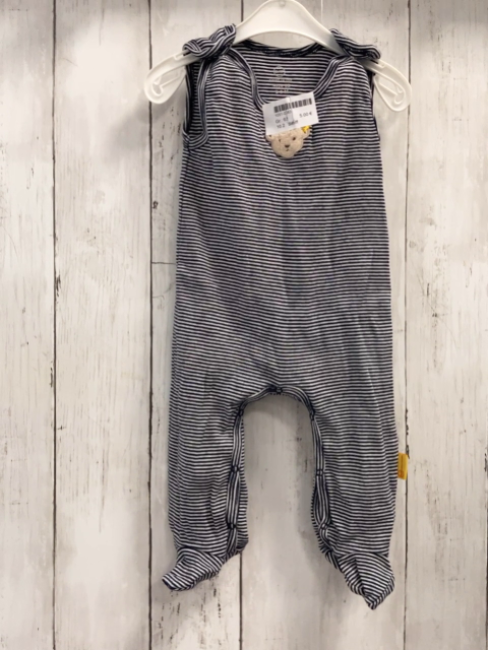Steiff  Strampler  Gr. 62  schwarz weiße Streifen 
