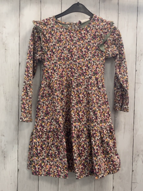 neu  Kleid  Gr. 122/128  kiwi bunte Blumen Rüschen