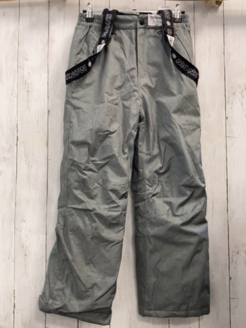   Skihose  Gr. 134/140  grau schwarze Hosenträger 