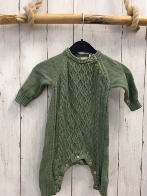 H&M  Overall  Gr. 56  kiwi Strick Zöpfe 