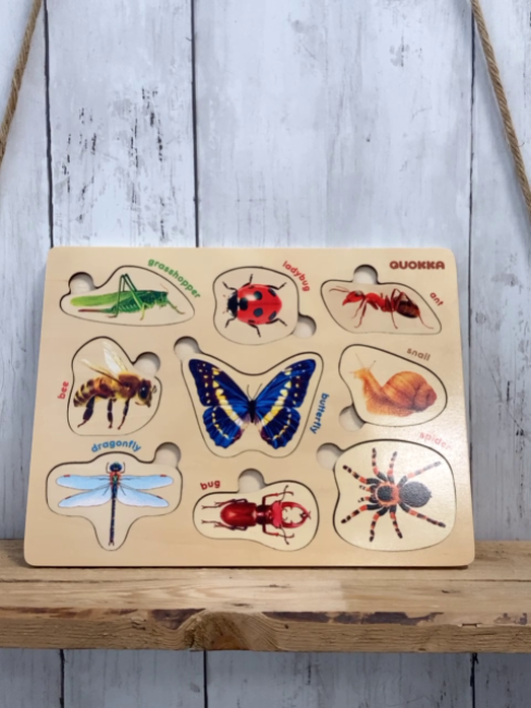  Holzspielzeug  Puzzle Insekten 