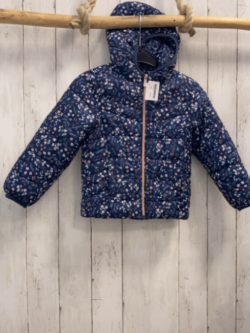  Jacke Gr. 110  blau Blumen