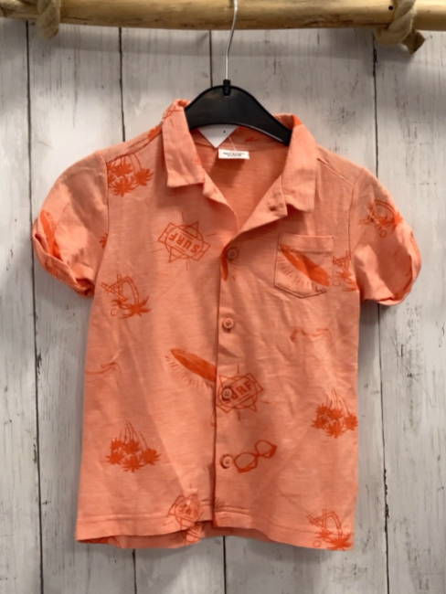 Tape à l ´oeil  Sommerhemd  Gr. 92  orange Surbretter Palmen Brillen 