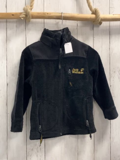Jack Wolfskin Teddyjacke  Gr. 104  schwarz 