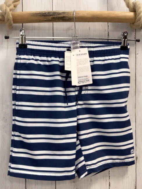 neu Schiesser Badeshorts Gr. 140  blau weiß gestreift