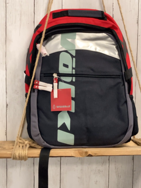 neu Völkl Rucksack schwarz silber rot Höhe ca. 45 cm
