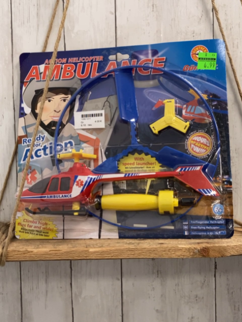 neu  Plastikspielzeug  Ambulance Helikopter 
