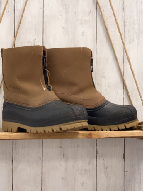   Winterboots  Gr. 36  schwarz Gummi braun gefüttert 