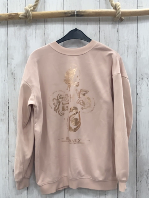 H&M Pullover  Gr. 158  rosa goldener Druck Harry Potter