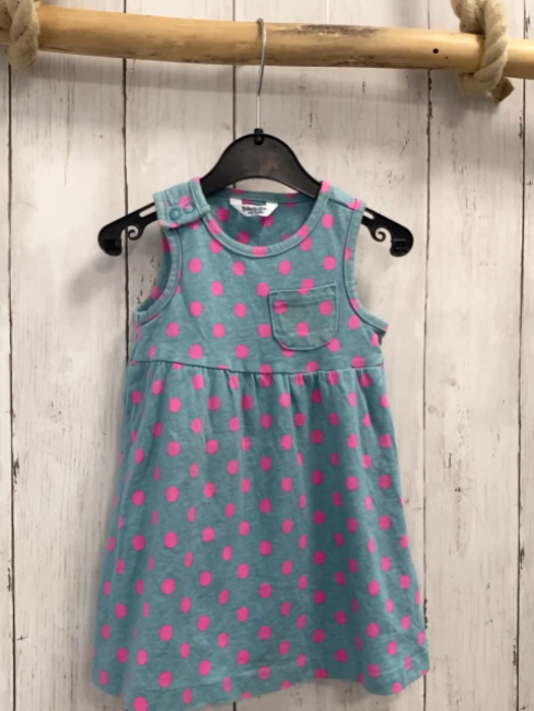 Mini Boden  Kleid  Gr. 74  mint pink Punkte 
