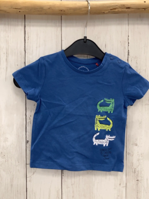 S´Oliver T-Shirt Gr. 62  blau Krokodile