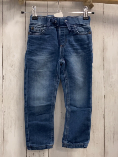  Hose Gr. 98  blau Jeans Kordel