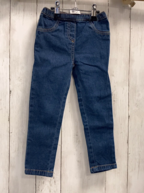   Jeggings  Gr. 98  blau jeans orange Nähte 