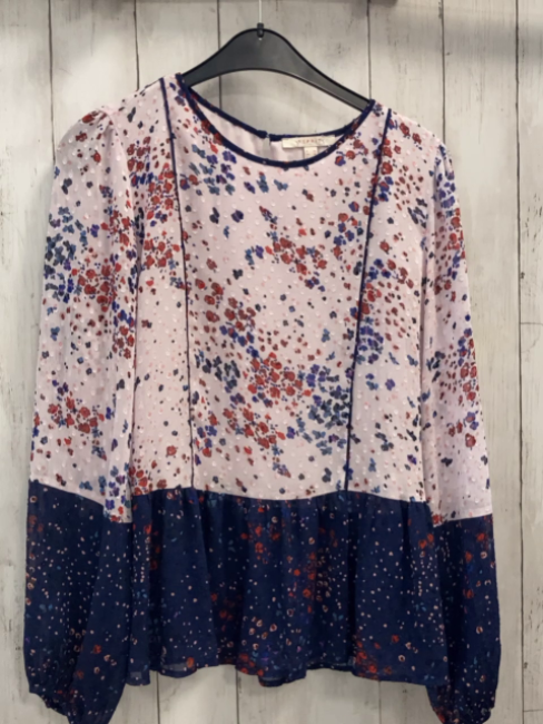 esprit Bluse Gr. 38  rosa blau Blumen 