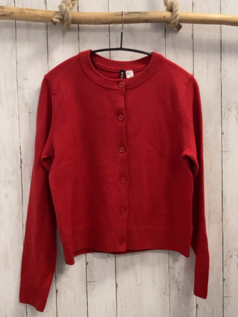 H&M Strickjacke Gr. L rot