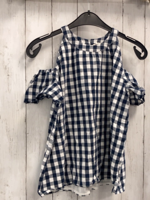 Abercrombie  Sommerbluse  Gr. 158/164  blau weiß kariert Gr. 15/16