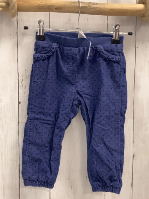   Hose  Gr. 86  lila Kord Punkte Rüschen gefüttert 