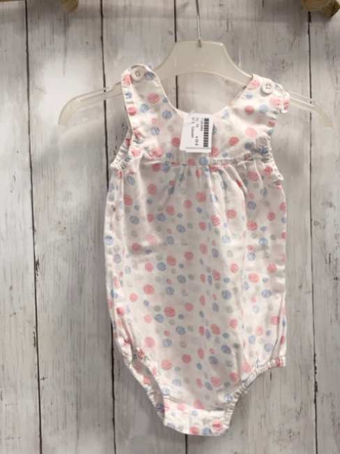 Cocoon  Playsuit  Gr. 74  weiß bunte Punkte 