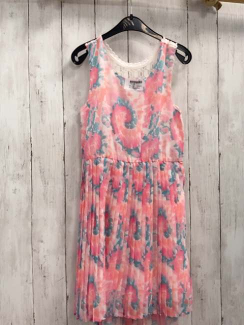 Happy Girls  Kleid  Gr. 134  weiß rosa mint trükis apricot Druck 