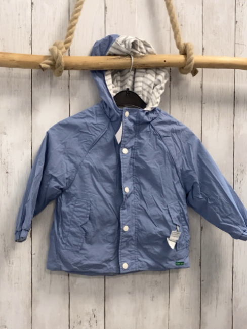 Zara  Wendejacke  Gr. 98  hellblau / weiß graue Streifen 