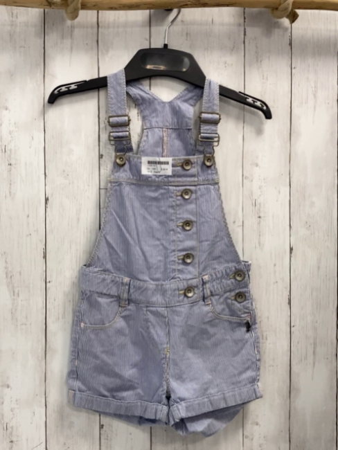 Esprit  Latzshorts  Gr. 140  blau weiße Streifen 