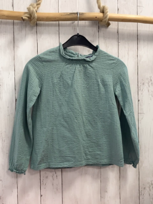 Okaidi  Bluse  Gr. 134/140  mint Struktur 