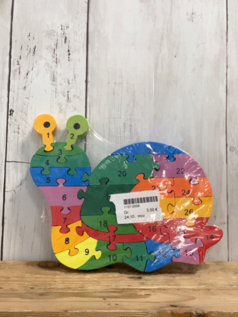 neu  Puzzle Schnecke 