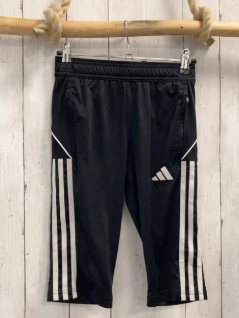 Adidas  Sportleggings  Gr. 140  schwarz weiße Seitenstreifen