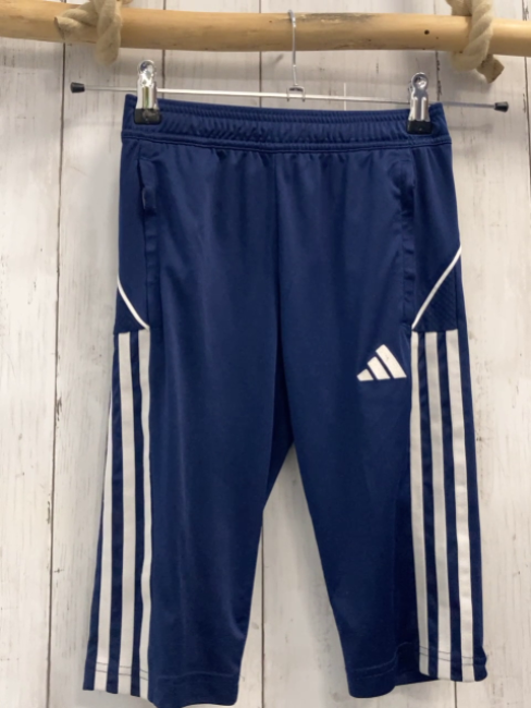 Adidas  Sportshorts  Gr. 140  blau weiße Seitenstreifen 