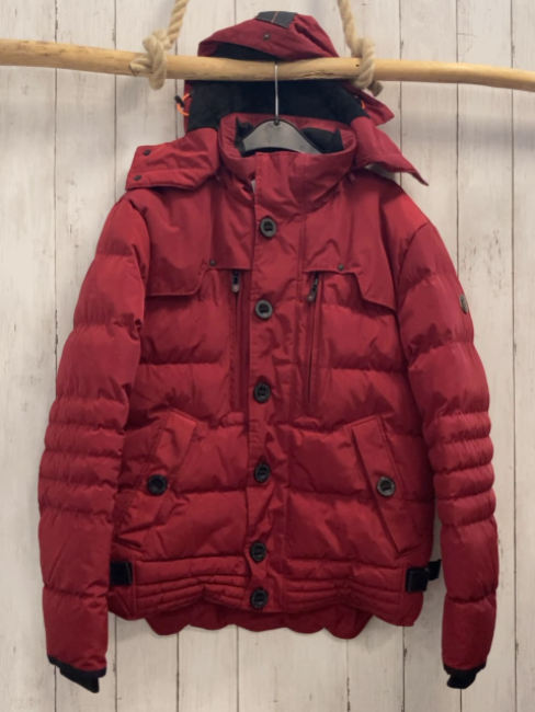 Wellensteyn  Winterjacke  Gr. M dunkelrot schwarze Applikationen + schwarzes Plüschfutter (abknöpfbarer Fellbund der Kapuze fehlt) 