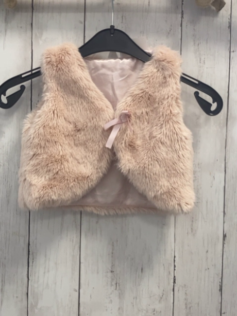 H&M  Weste  Gr. 86  rosa Plüsch 
