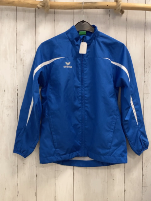 Erima  Regenjacke  Gr. 152  blau weiß 