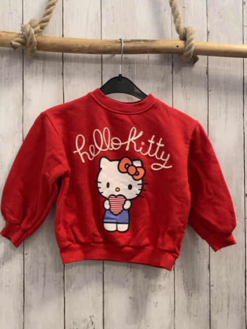 zara Pullover Gr. 104  rot Hello Kitty