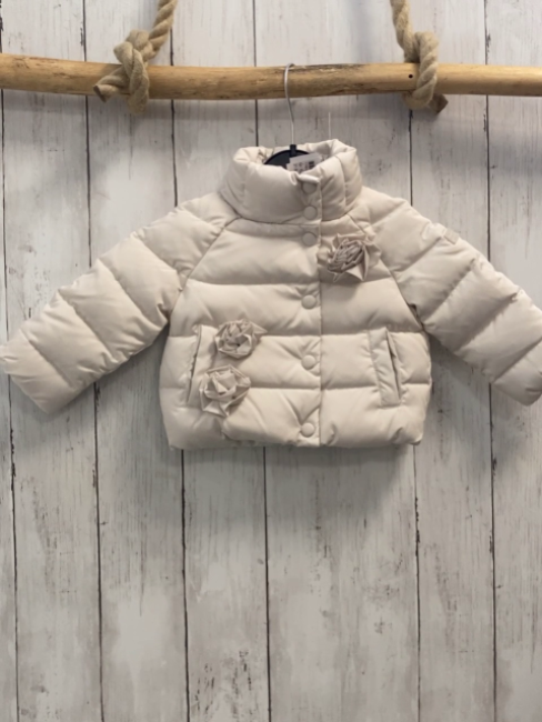 Paper Moon Jacke Gr. 68  beige Rosetten
