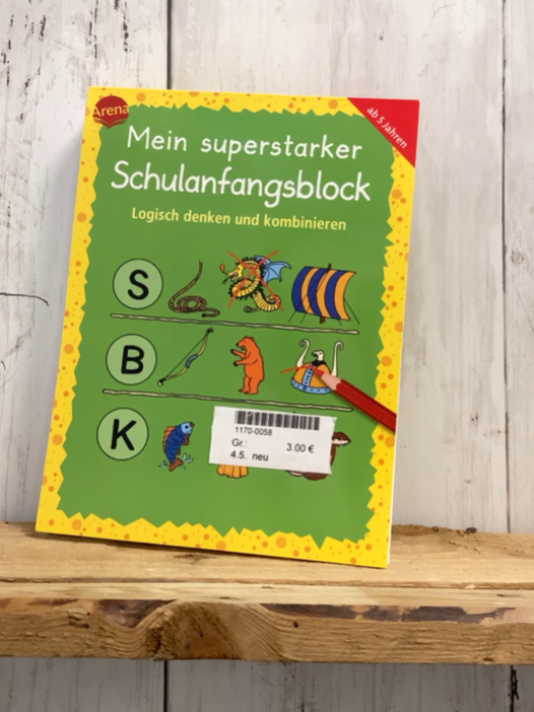 neu  Lernblock Mein superstarker Schulanfangsblock