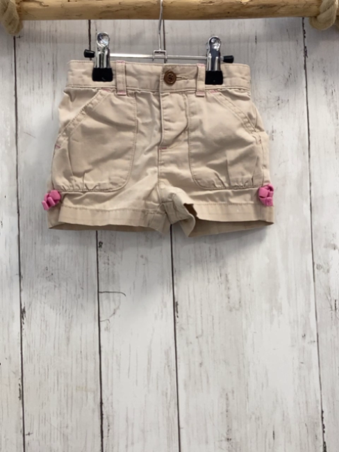 GAP  Shorts  Gr. 80  beige Umschlag rosa Schleifen 