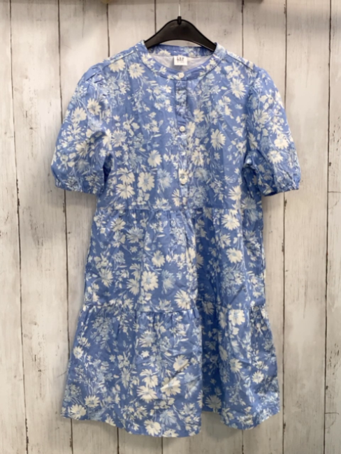 GAP  Kleid  Gr. 146/152  blau weiße Blumen 