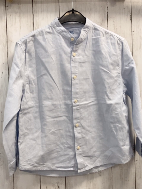 zara Hemd Gr. 122  hellblau 55% Leinen