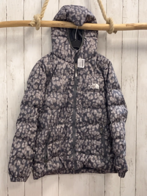 The North Face  Wende-Winterjacke  Gr. 158/164  grau hellgrauer Druck / grau 