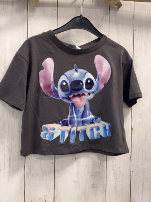 Stitch  T-Shirt Gr. 128  grau Stitch 